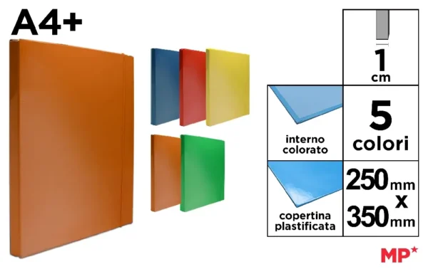 MP CARTELLA 3 LEMBI D1.2 C/ELASTICO 25X35CM