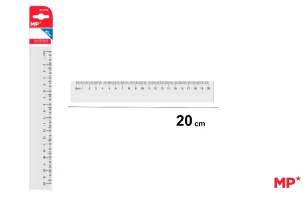 MP RIGHELLO 20CM TRASPARENTE