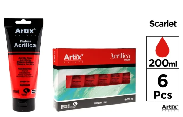 ARTIX VERNICE ACRILICA 200ML ROSSO SCARLATTO