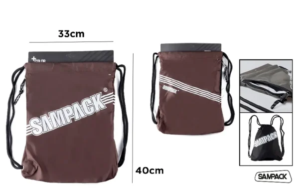 SAMPACK SACCA SPORT 40*30CM MARRONE