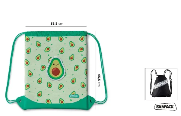 SAMPACK SACCA SPORT 45.5*35.5CM AVOCADO