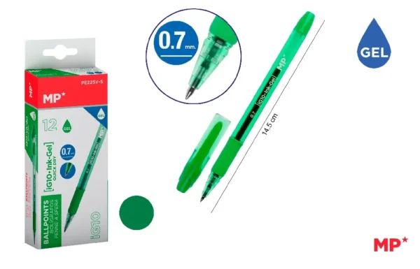 MP PENNA GEL 0.7MM VERDE