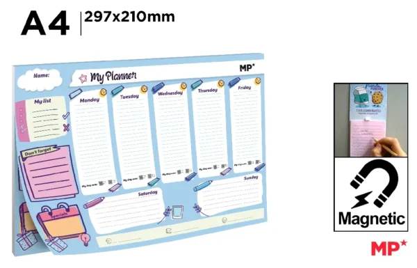 MP PLANNER SETTIMANALE MAGNETICO A4 54 FF