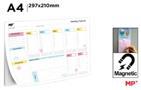 MP PLANNER SETTIMANALE MAGNETICO A4 54 FF