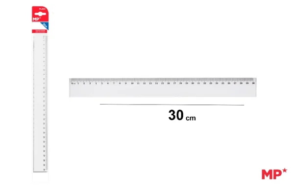 MP RIGHELLO 30CM TRASPARENTE