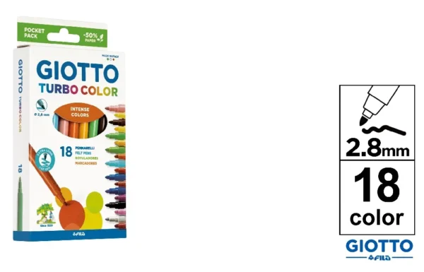 GIOTTO PENNARELLI TURBO COLOR 18PZ