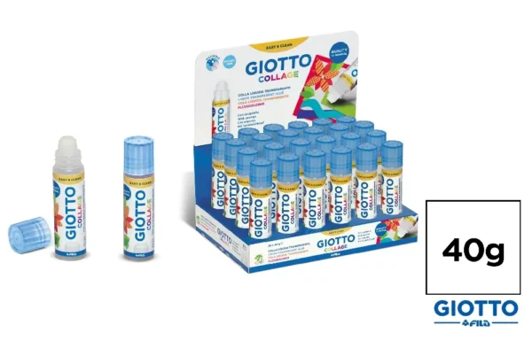 GIOTTO COLLAGE STICK COLLA TRASP. 40 GR CONF. 24PZ