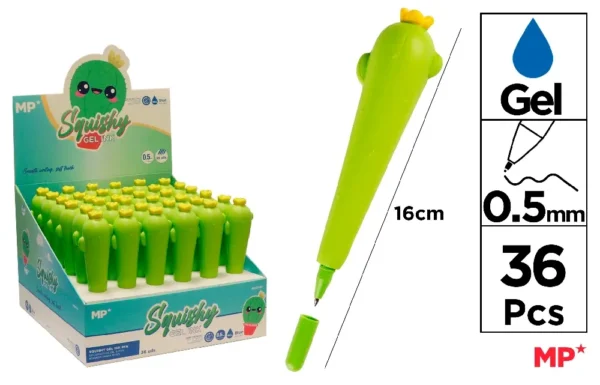 MP PENNA GEL SQUISHY 0.5MM 36PZ BLU CACTUS