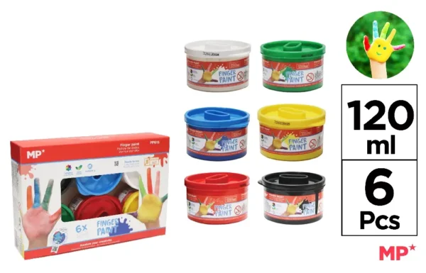 MP PITTURA A DITA 120ML PACK 6 COLORI