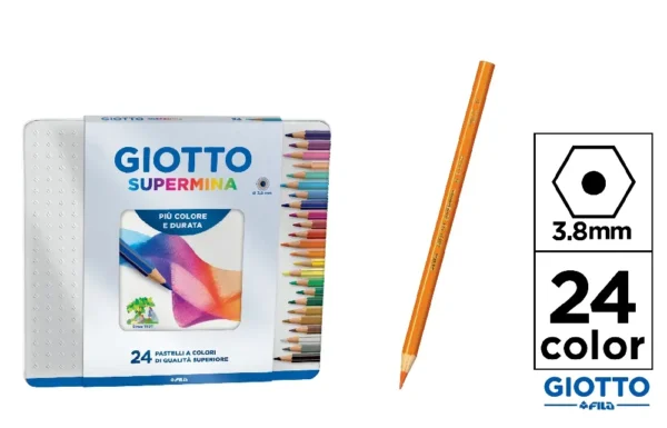 GIOTTO SUPERMINA SCATOLA IN METALLO 24PZ