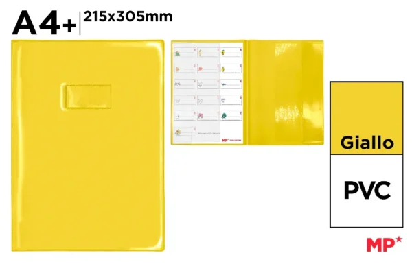 MP COPRIMAXI GIALLO CON ETICHETTE PERSONALIZZATE