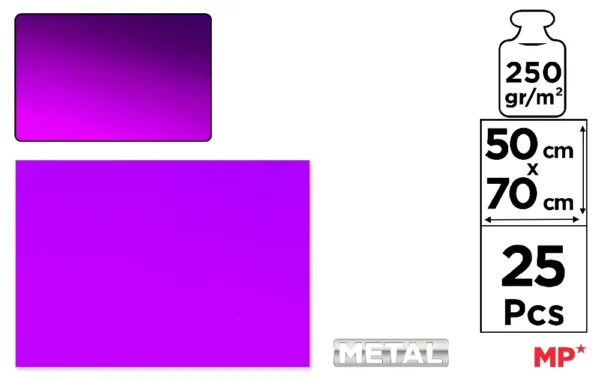 MP CARTONCINO METAL 70X50CM 250G VIOLA