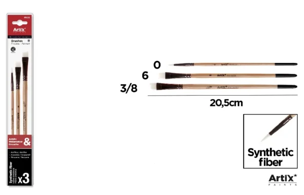 ARTIX SET PENNELLI PROF PIATTI/TONDI 3PZ