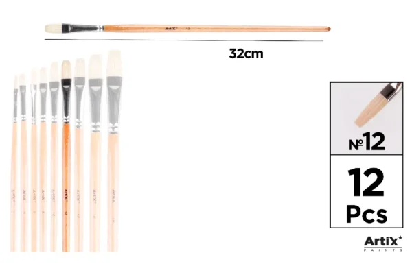 ARTIX PENNELLO PROF PIATTO 12 12PZ BETULLA