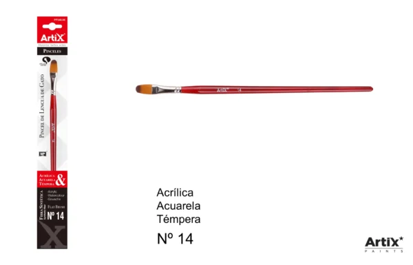 ARTIX PENNELLO PROF LINGUA GATTO 14 12PZ ROSSO