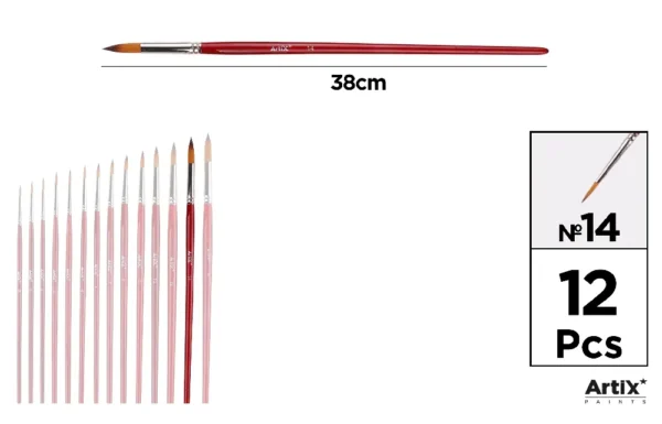 ARTIX PENNELLO PROF TONDO 14 12PZ ROSSO