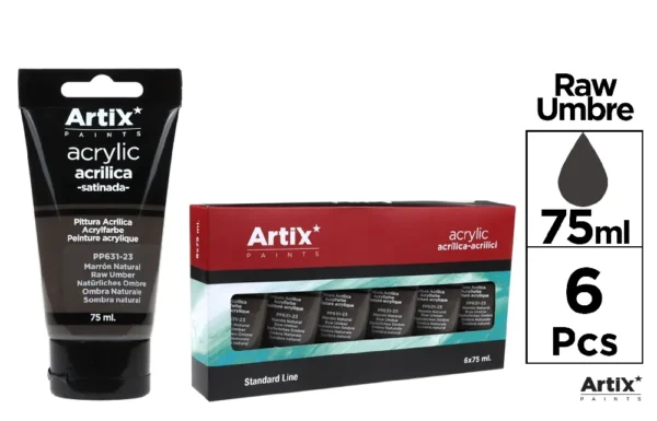 ARTIX VERNICE ACRILICA 75ML TERRA DI SIENA SCU