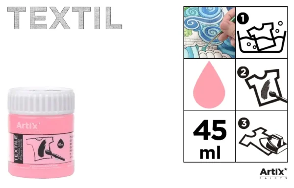 ARTIX VERNICE PER TESSUTI 45ML ROSA PALLIDO