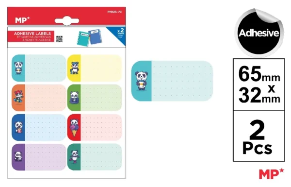 MP ETICHETTE ADESIVE PERSONALIZZABILI 65X32MM PAND