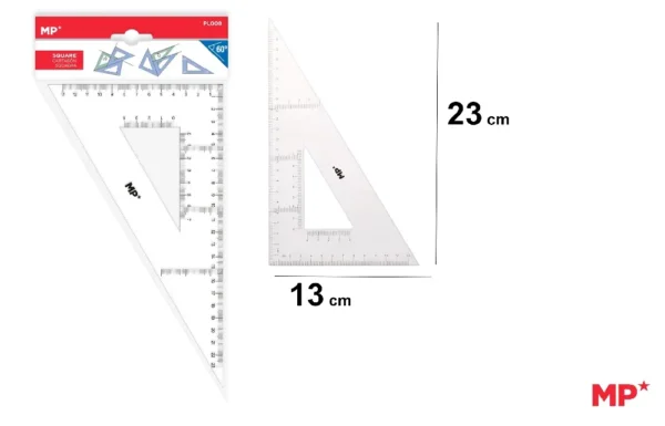 MP SQUADRA 23CM 60° TRASPARENTE