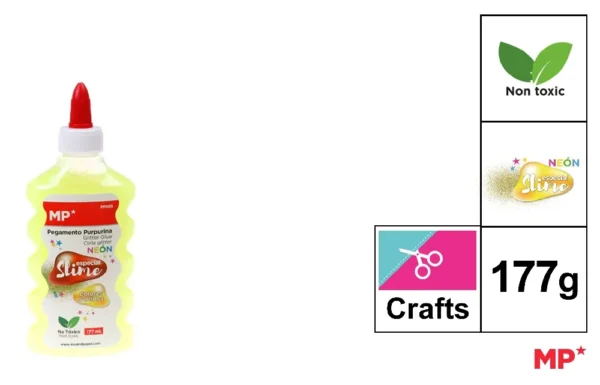 COLLA GLITTER COLOR NEON 177ML GIALLO MP