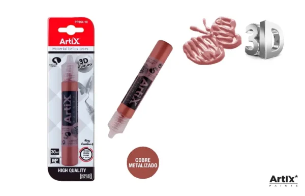 ARTIX PITTURA 3D 30ML RAME METAL