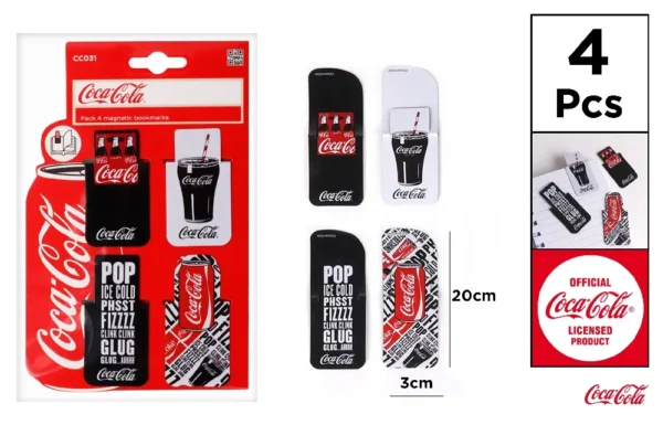 COCACOLA SEGNALIBRO MAGNETICO 4PZ ZAMPE