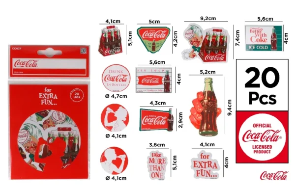 COCACOLA ETICHETTE ADESIVE