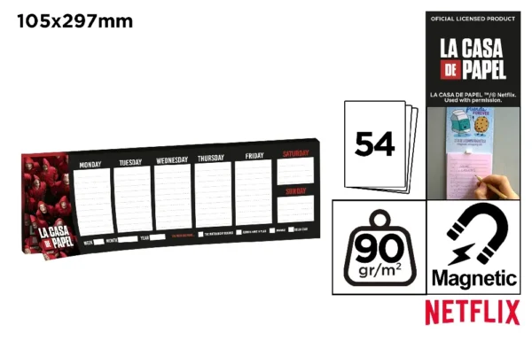 NETFLIX AGENDA PLANNER SETTIMANALE 10,5x29,7 cm