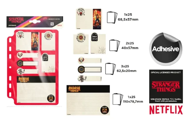 NETFLIX BIGLIETTI ADESIVI DECORATI