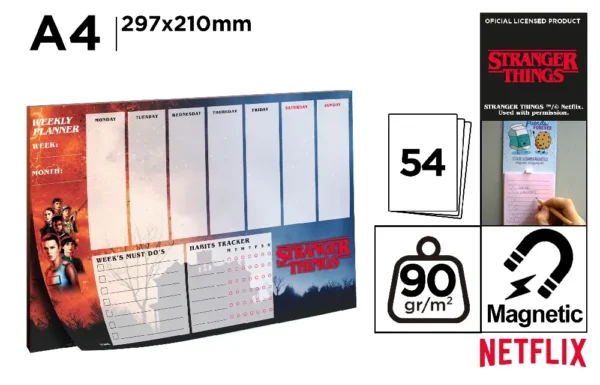 NETFLIX AGENDA PLANNER SETTIMANALE A4
