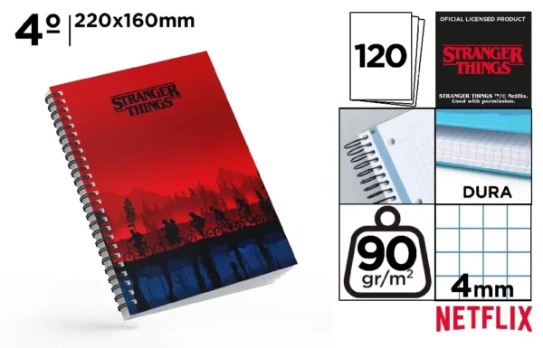 NETFLIX NOTEBOOK SPIRALATO 4º 90 g 120 Fogli