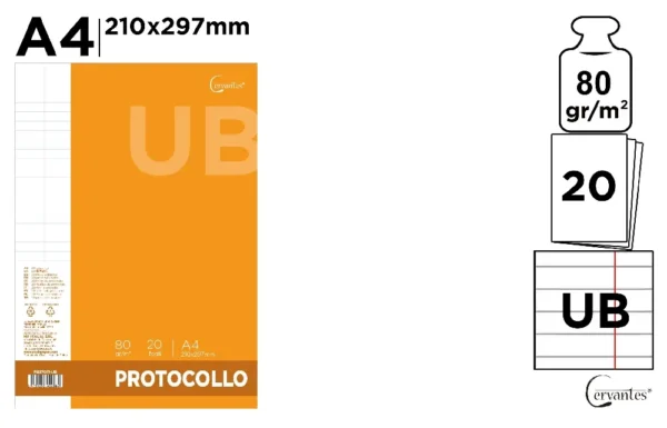 CERVANTES PROTOCOLLO 80G 20FF A4 UB