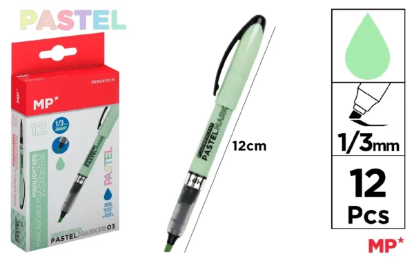MP EVIDENZIATORE A PENNA 1-3MM VERDE PASTEL