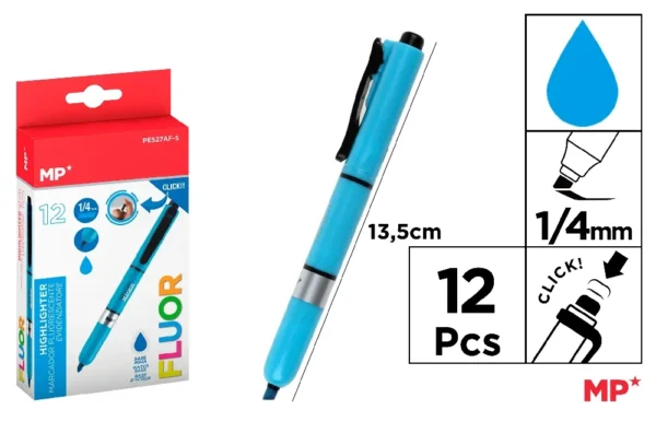 MP EVIDENZIATORE SCATTO 1-4MM BLU FLUO