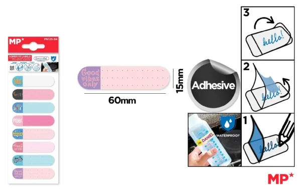 MP ETICHETTE ADESIVE PLASTIFICATE