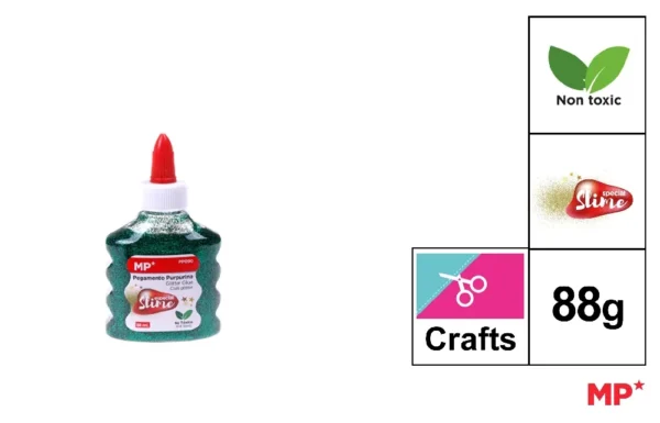 MP COLLA GLITTER METAL 88ML VERDE
