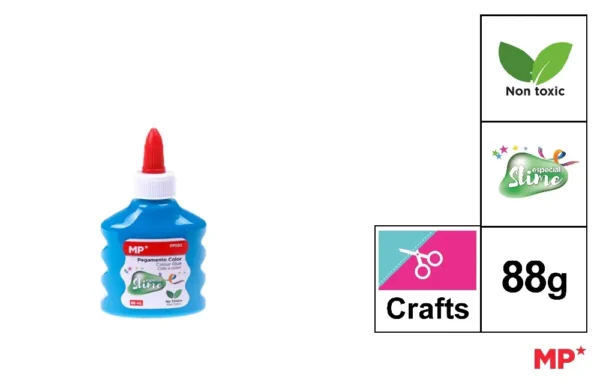 MP COLLA COL. FLUO 88ML AZZURRO
