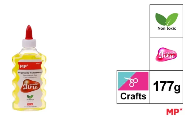 MP COLLA COL. TRASPARENTE 177ML GIALLO