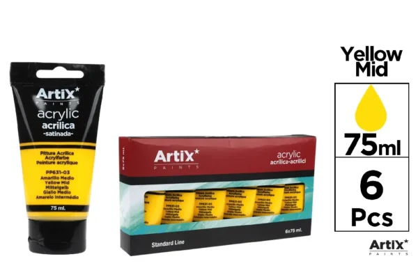 ARTIX PITTURA ACRILICA 75ML GIALLO
