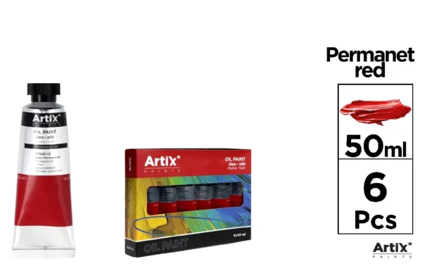 ARTIX PITTURA AD OLIO PROF. 50ML ROSSO PERMANENT