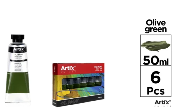 ARTIX PITTURA AD OLIO PROF. 50ML VERDE OLIVA
