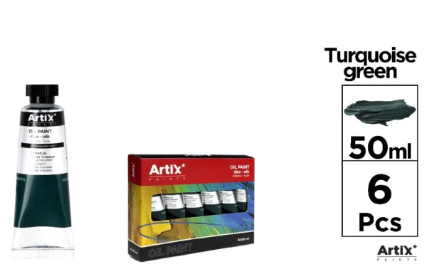 ARTIX PITTURA AD OLIO PROF. 50ML VERDE TURCHESE