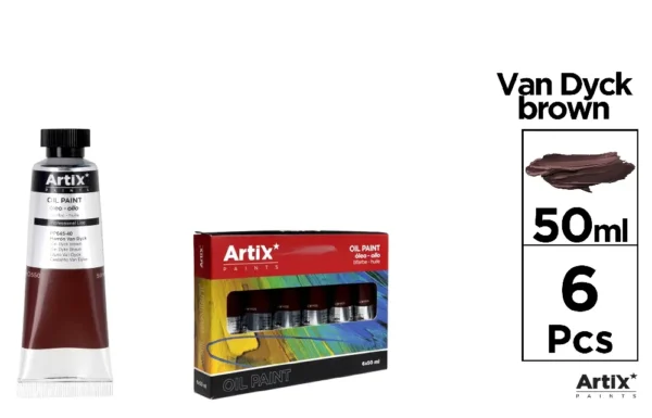 ARTIX PITTURA AD OLIO PROF. 50ML MARRONE VAN DYC