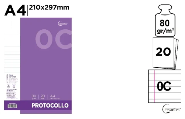 CERVANTES PROTOCOLLO 80G 20FF A4 0C