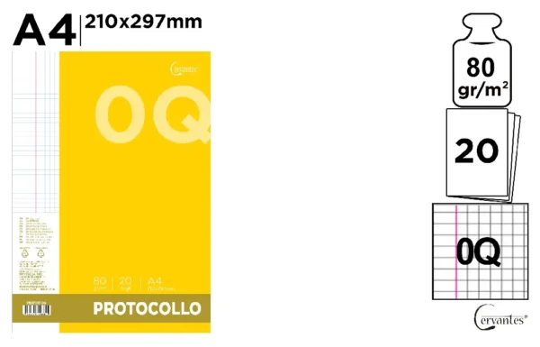 CERVANTES PROTOCOLLO 80G 20FF A4 0Q