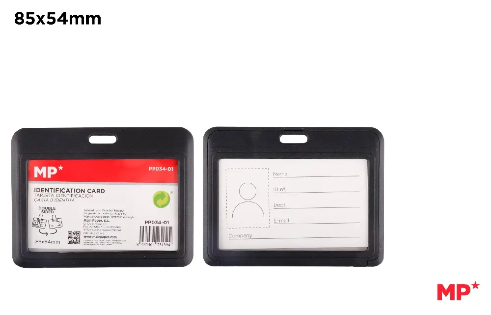MP PORTABADGE RIGIDO ORIZZONTALE 102.4X79.3MM NERO