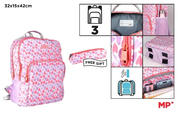 MP ZAINO 3ZIP+ASTUCCIO