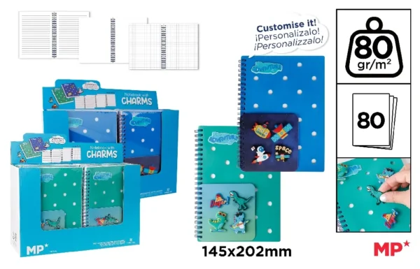 MP QUADERNO DECORATO CON SQUISHY