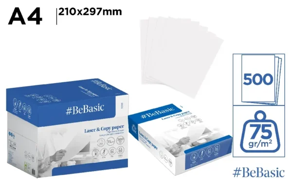 BEBASIC CARTA PER STAMPANTE A4 500FF